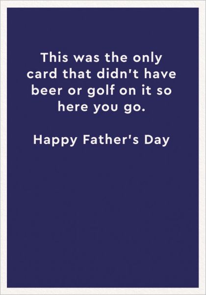 [OD-CFD-TRC10856] Card-Didn't Have Beer or Golf