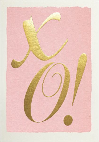 [AV-MC-AP373] Mini Card-Gold XO