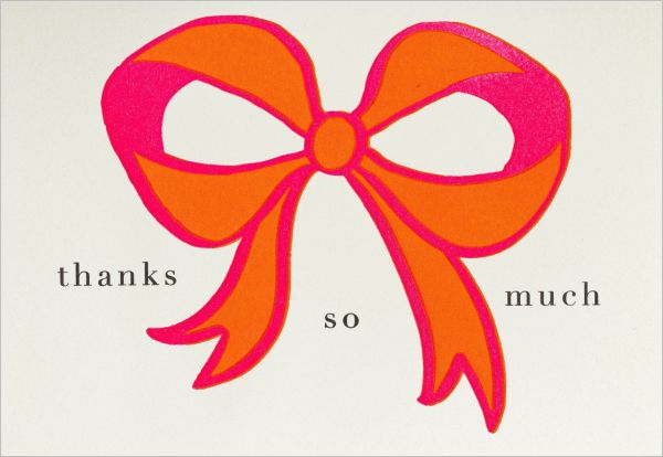 [AV-MC-AP380] Mini Card-Bow Thank You