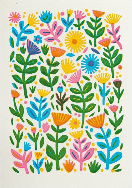 [AV-MC-AP381] Mini Card-Flower Pattern