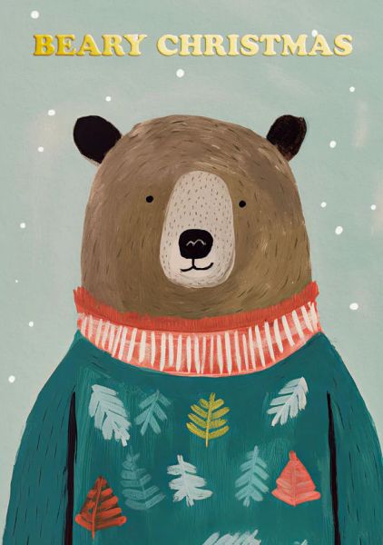 [OD-XC-OD11598] Foil Card-Brown Bear 