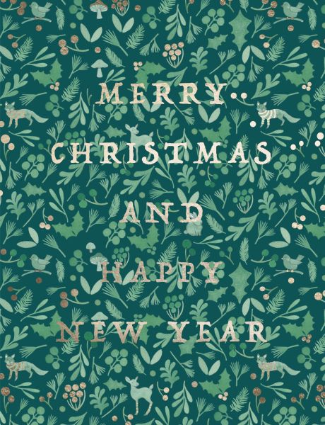 [EF-XC-0884] Foil Card-Winter Forest Christmas 