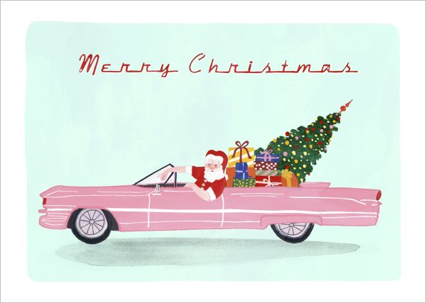 [RD-XC-075] Card-Santa Rolls Royce