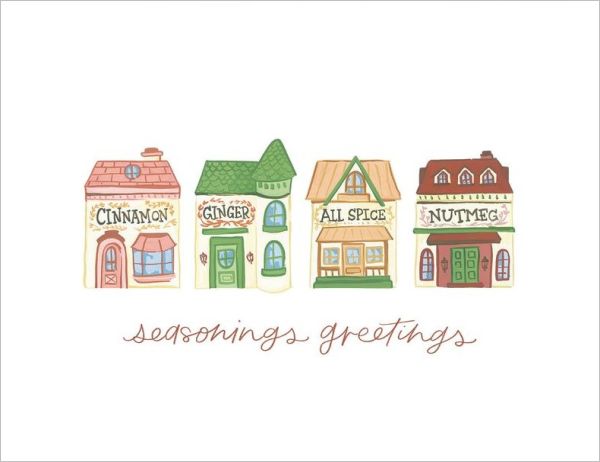 [OC-XC-489917] Card-Seasons Greetings Spice Jars