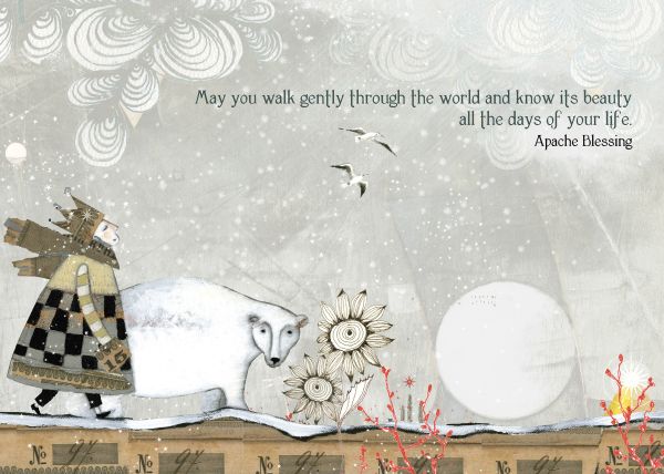 [SB-C-342] Card-Polar Bear Blessing