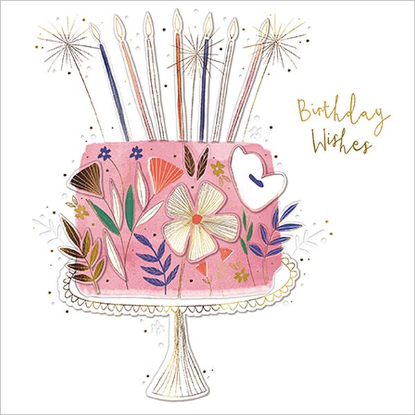 [AL-FSE0008] Foil Card-Birthday Cake