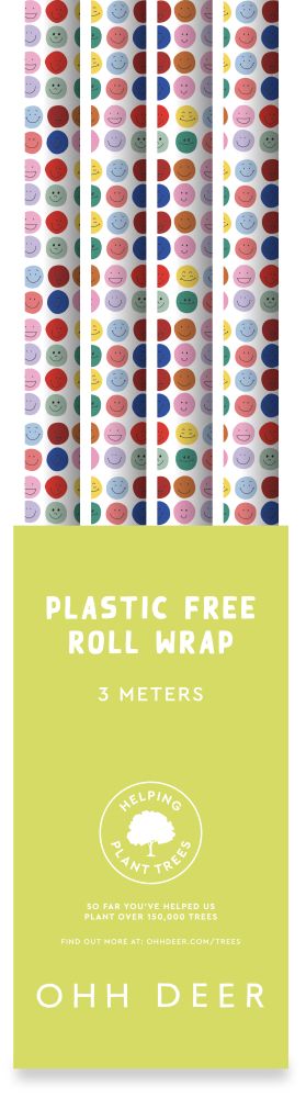 [OD-WRW-HAR12404] Roll Wrap-Smiley Face