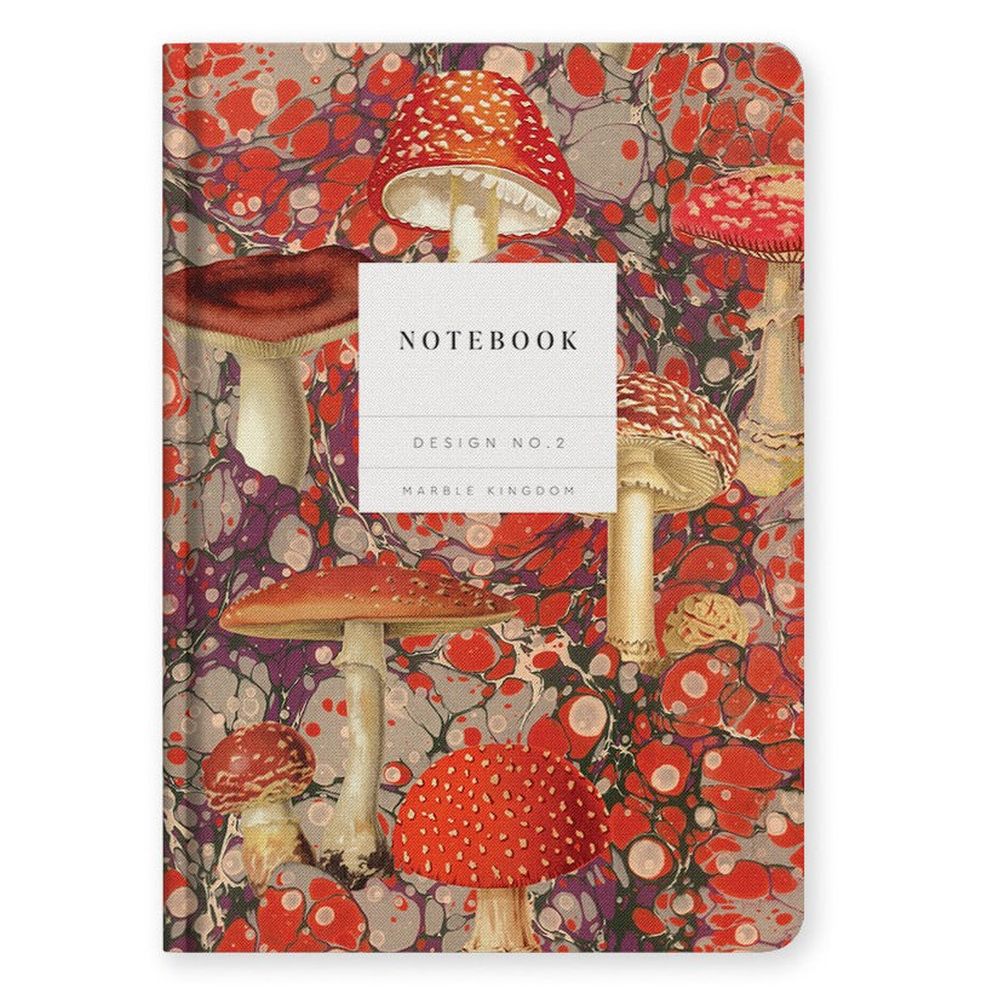 [OD-SN-KA-1-A5-12824] Kaleido A5 Premium Hard Cover Notebook-Marble Fungi