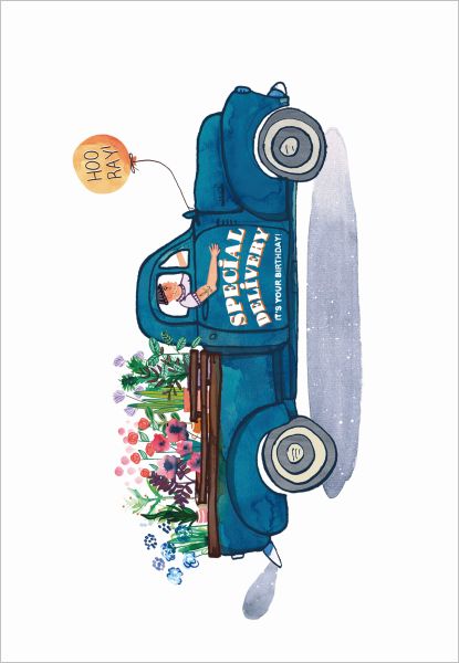 [RD-C-BD047] Card-Special Bday Delivery Truck