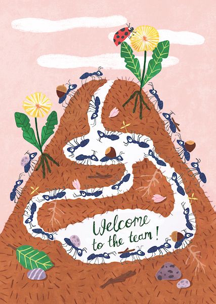 [RD-C-CG117] Card-Team Ants