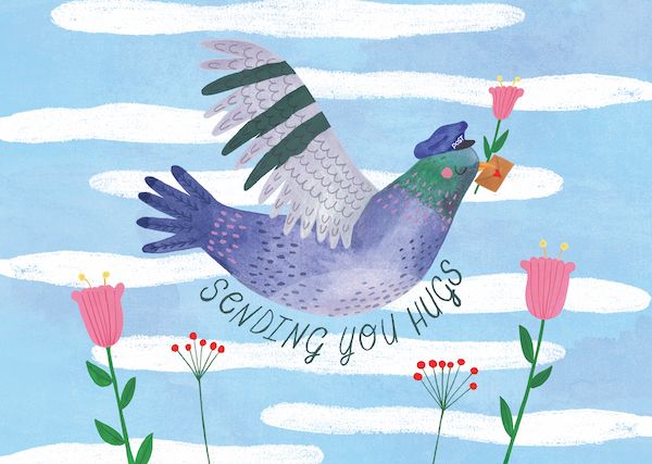 [RD-C-LV113] Card-Sending You Hugs