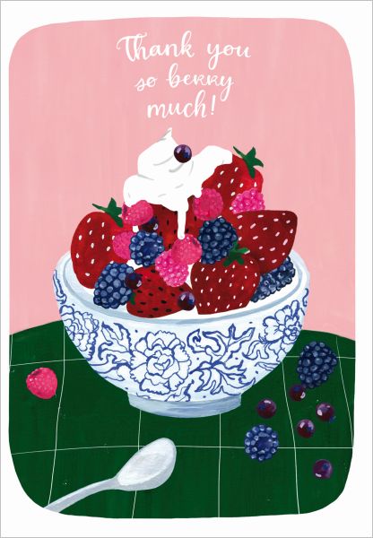 [RD-C-TY059] Card-Thank You Berry Much
