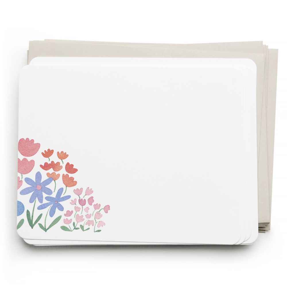 [EF-SN-138] Flat Note Boxed Set-Flower Patch