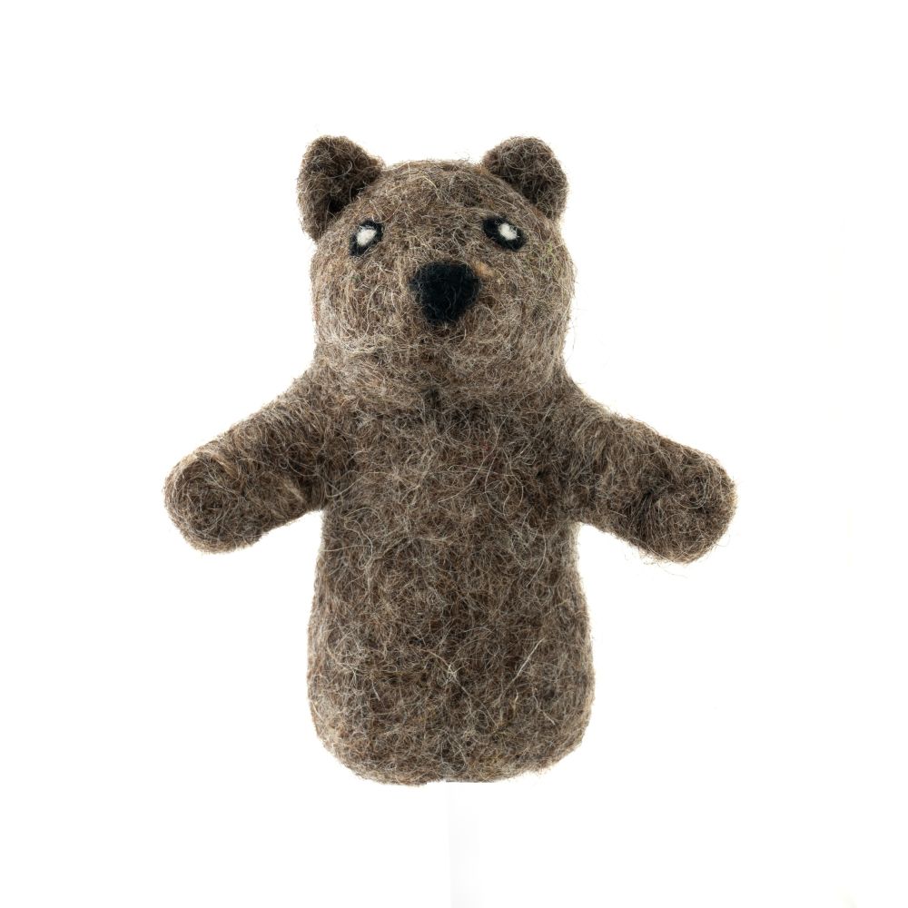 [GI-FP-AA003] Finger Puppet-Felt Wombat