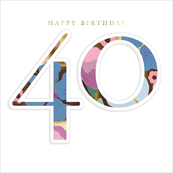 [AL-OC070] Foil Card-Happy Birthday 40