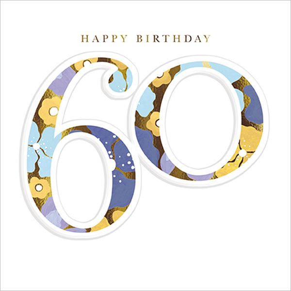 [AL-OC072] Foil Card-Happy Birthday 60