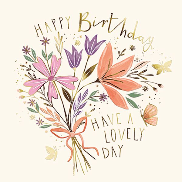[AL-JUN006] Foil Card-Happy Birthday Lovely Day