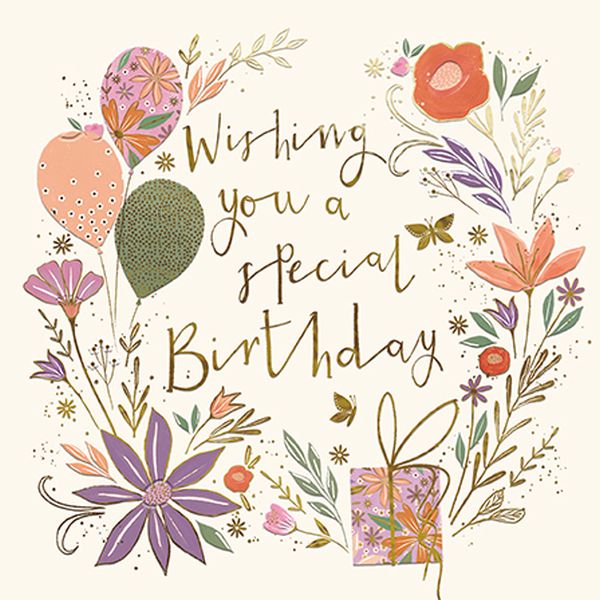 [AL-JUN007] Foil Card-Happy Birthday Special