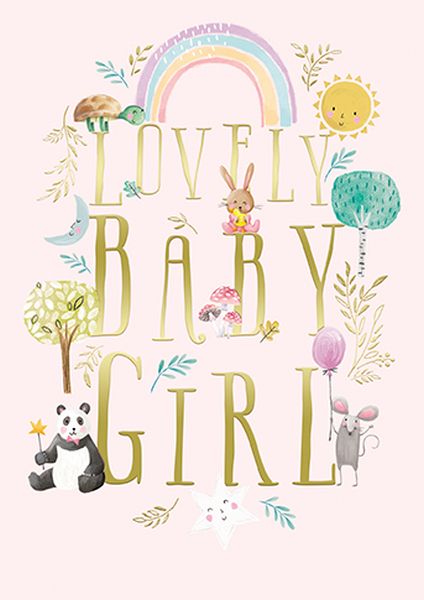 [AL-GH402] Foil Card-Lovely Baby Girl