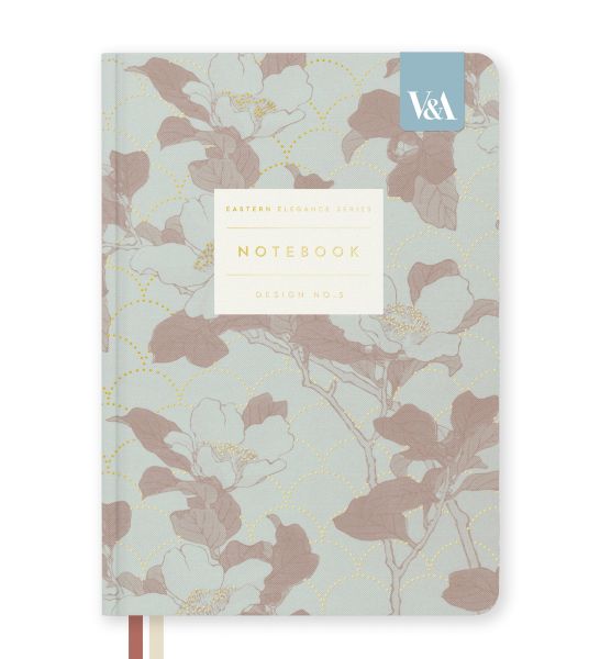 [OD-SN-VA-2-B6-13608] V&A B6 Premium Hard Cover Notebook-Tree Peony