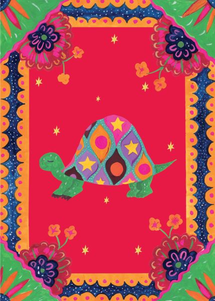 [HC-C-418] Card-Border Tortoise