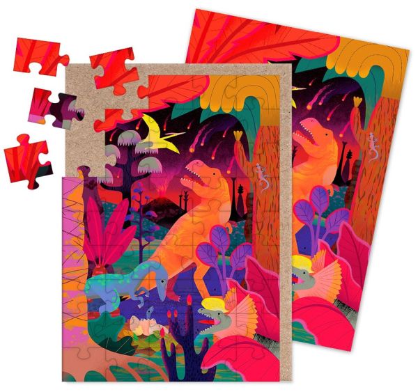 [OD-CJS-NDL12934] Jigsaw Card-45pc-Carnivores