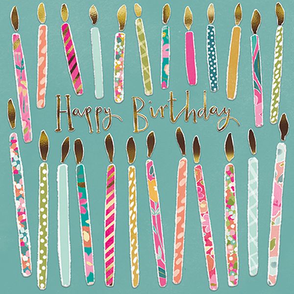 [AL-PH0002] Foil Card-Patterned Candles