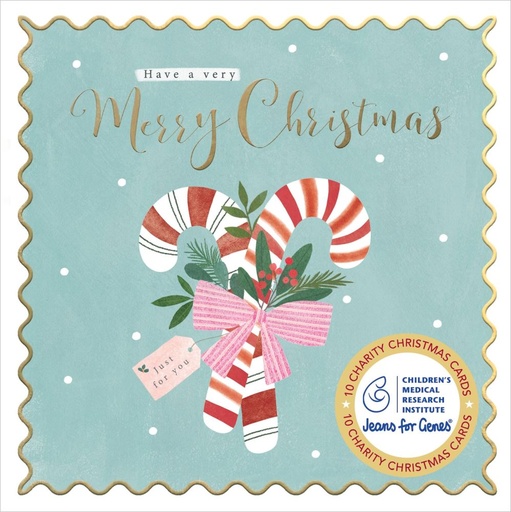 [VE-XCP26021] Christmas Card Wallet-CMRI-Candy Cane