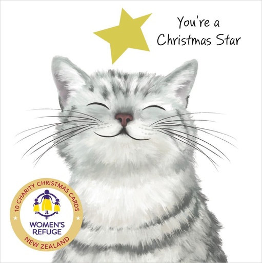 [VE-XCPNZ26003] Christmas Card Wallet-Women's Refuge-Christmas Star