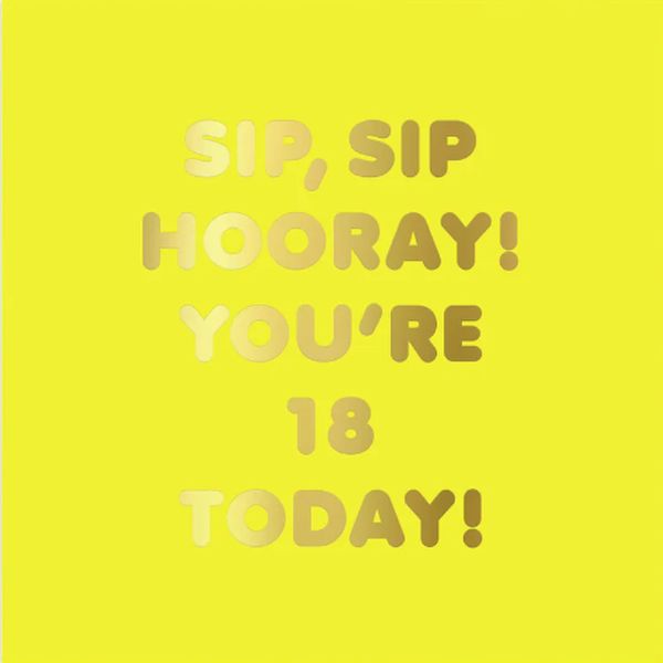 [OD-C-TST5924] Foil Card-18 Sip Sip Hooray