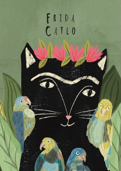 [NG-CC-FK085] Card-Furida And Her Parrots