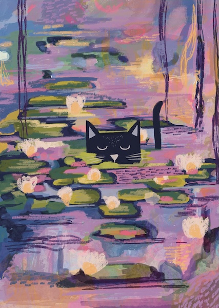 [NG-CC-CM087] Card-Claws Monet Waterlilies