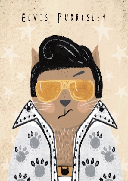 [NG-CC-EP098] Card-Elvis Purresley 