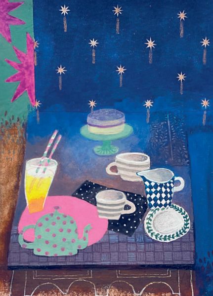 [CD-C-CDP045A-8] Card-Birthday Tea