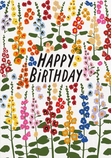 [OD-C-HAR11158] Card-Foxgloves Happy Birthday