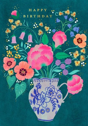 [OD-C-CM13307] Foil Card-Flower Vase