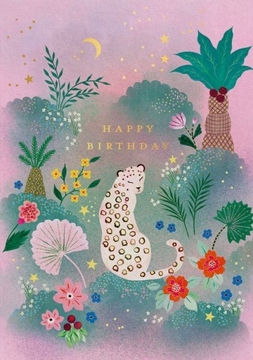 [OD-C-CM13315] Foil Card-Tropical Leopard
