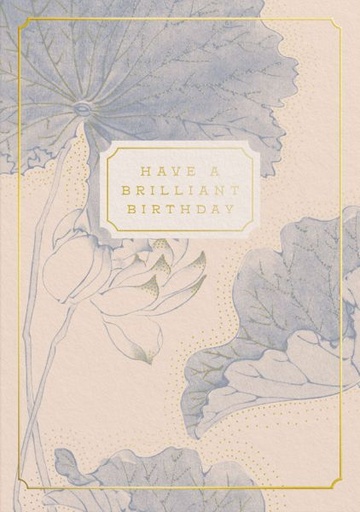 [OD-C-VA13621] Foil Card-Eastern Elegance Water Lillies