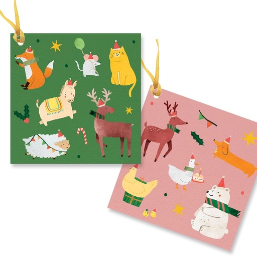 [VE-XCP-T-004] Christmas Gift Tags-Animals
