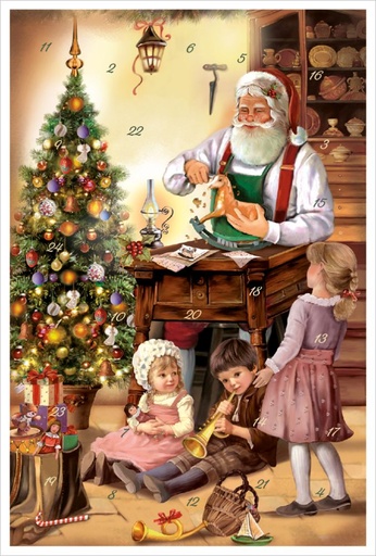 [KV-XCAL-6-12414] Advent Cal-Card-Carving