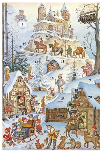 [KV-XCAL-6-12476] Advent Cal-Card-Fairy Hill