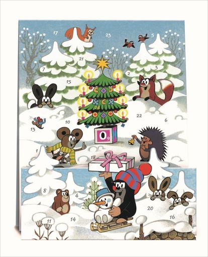 [KV-XCAL-4-11735] Advent Cal-Poster-Little Mole Celebrating Christmas