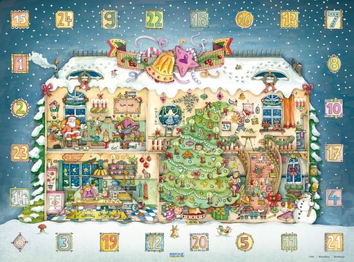 [KV-XCAL-2-11764] Advent Cal-Lge Poster-Whimsical Christmas Manor