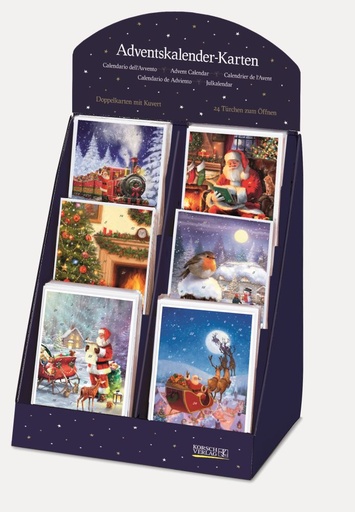 [KV-XCAL-6-22838] Advent Cal-Card Display-At Santa's Place II