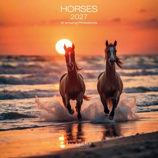 [E-AL-D27-CAL161] Allaluna 30x30 Cal-Horses