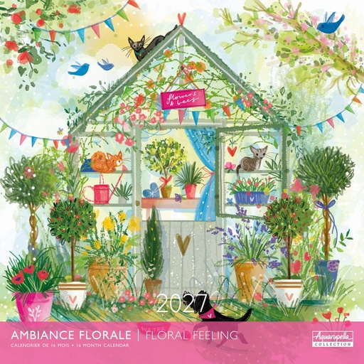 [E-AQ-D27-CAL25381] Aquarupella 30x30 Cal-Floral Feeling