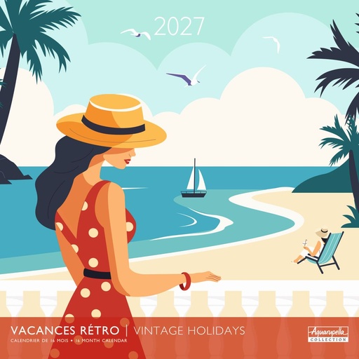 [E-AQ-D27-CAL25433] Aquarupella 30x30 Cal-Vintage Holidays