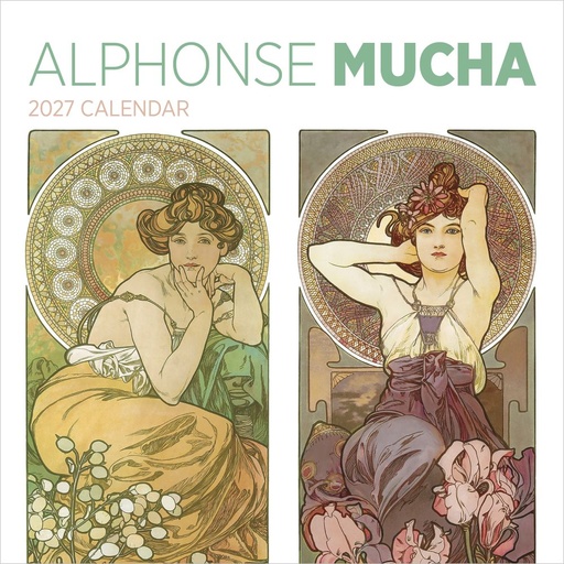 [E-PO-D27-CAL27136] Pomegranate 30x30 Cal-Alphonse Mucha 
