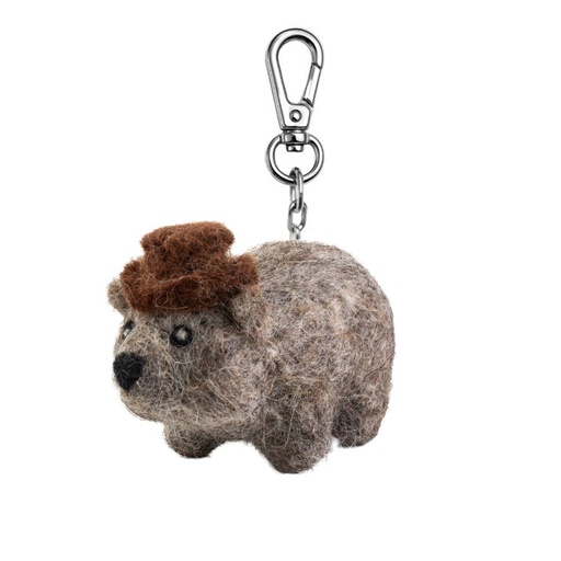 [GI-KC-AA003] Key Chain-Felt Wombat