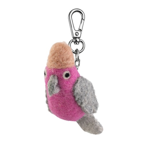[GI-KC-AB002] Key Chain-Felt Pink Galah